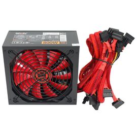  Блок питания Ginzzu PC800 14CM Red 