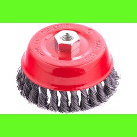  Щетка для УШМ MATRIX 74627, 125 мм, М14, чашка крученая металлическая проволока 