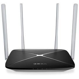  MERCUSYS AC12, AC1200 Dual-Band Wi-Fi Роутер, 867 at 5 GHz +300 Mbps at 2.4 GHz, 802.11ac/a/b/g/n, 1 port WAN 10/100 Mbps + 4 ports LAN 10/100 