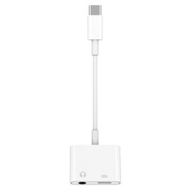  Переходник  MH-CM33, Type-C - Jack 3.5/Type-C, белый 