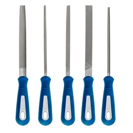  Набор напильников КОБАЛЬТ двухкомпонентная рукоятка, № 2, 200 мм (5 шт.) блистер (247-750) 