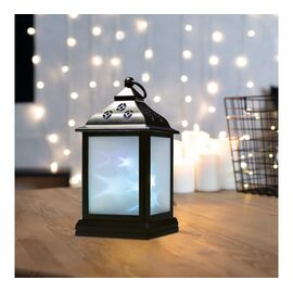 Декоративный фонарь NEON-NIGHT 513-064 11х11х22,5см, черный, свечения RGB с эффектом эффектом мерцания 