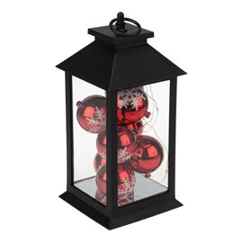  Декоративный фонарь NEON-NIGHT 513-063 с шариками, 14х14х27см, черный, теплый 