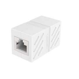  Адаптер UGREEN NW114 20311 RJ 45 Network Keystone Jack In-Line Coupler Female to Female 1pcs White 