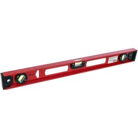  Уровень алюминиевый Matrix 34006 Рельс, 600мм, 3 глазка, усиленный 