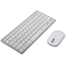  Клав.+ мышь Gembird KBS-7001 White, Wireless, USB, FN клавиши, батарейки в комплекте 