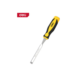  Стамеска плоская Deli DL6214-E1 ширина 14мм, длина 140мм, CrV, прорезиненная рукоять 