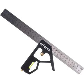  Угольник с уровнем Inforce 06-11-67 300мм 