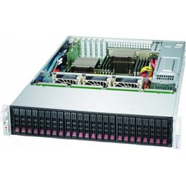  Supermicro SC216BE1C4-R1K23LPB 2U with 1200W Redundant PSU, 24 x 2.5" hot-swap SAS/SATA drive bay 