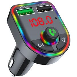  FM-трансмиттер с RGB подсветкой HAVIT HV-FM811BT Bluetooth 