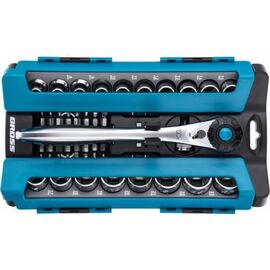  Набор торцевых головок Gross 14144 трещотка 120 зубьев 36 предметов 