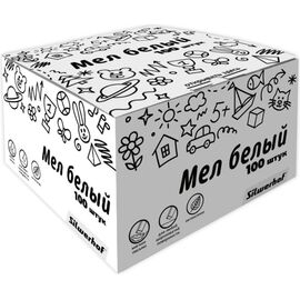  Мел белый школьный Silwerhof Солнечная коллекция 882084-00 прямоугольный 