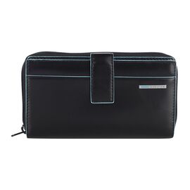  Кошелек женский Piquadro Blue Square PD1354B2R/N черный натур.кожа 