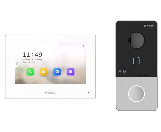  Видеодомофон Hikvision HiWatch DS-D100IKWF белый 