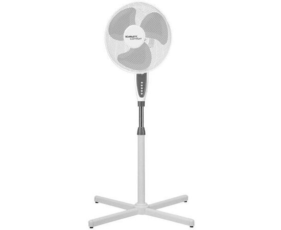  Вентилятор напольный Scarlett SC-SF111B24 серый/белый 