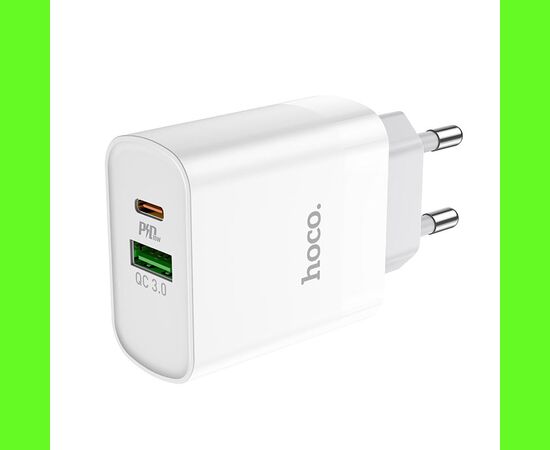  СЗУ HOCO C80A Rapido PD20W, QC3.0 (EU) (белый) 